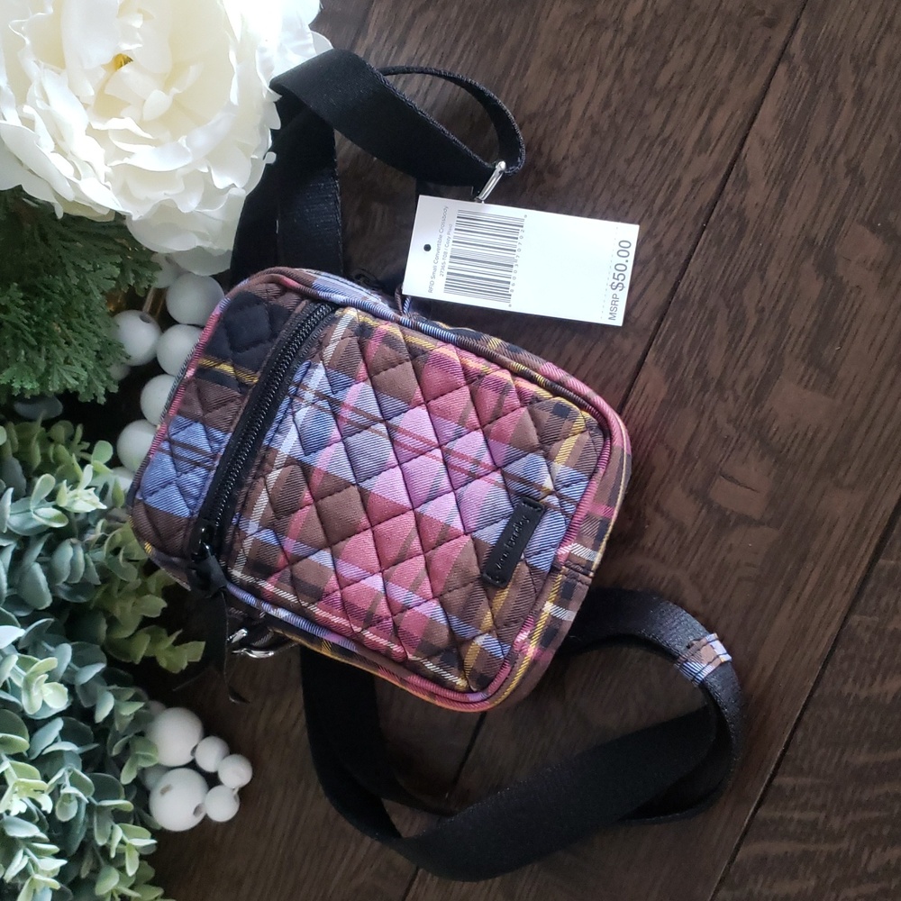 NWT Vera Bradley RFID Convertible Crossbody in Cozy Plaid